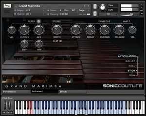 Soniccouture Grand Marimba software