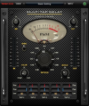 Plug And Mix Multi-Tap Delay software