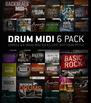 Toontrack Drum Midi 6 Pack software