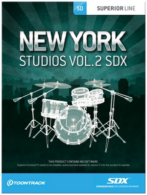 Toontrack SDX New York Studios Vol. 2 software