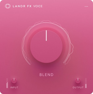 LANDR FX Voice software
