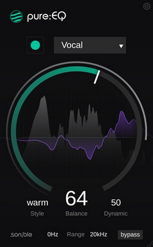 Sonible pure:EQ software