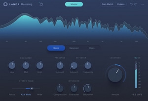 LANDR Mastering Plugin software